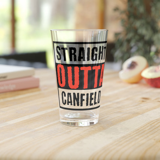 "Straight Outta Canfield" Pint Glass, 16 oz.