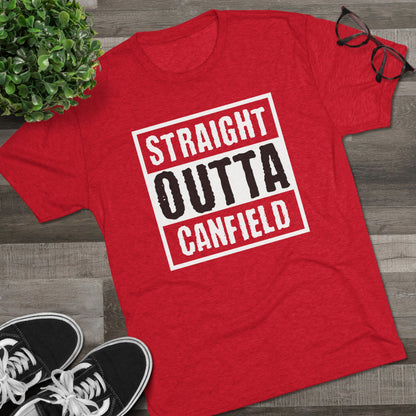 "Straight Outta Canfield" Tri-Blend Crew Tee