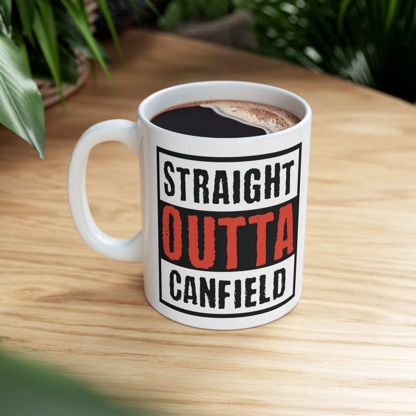 "Straight Outta Canfield" Ceramic Mug, 11 oz