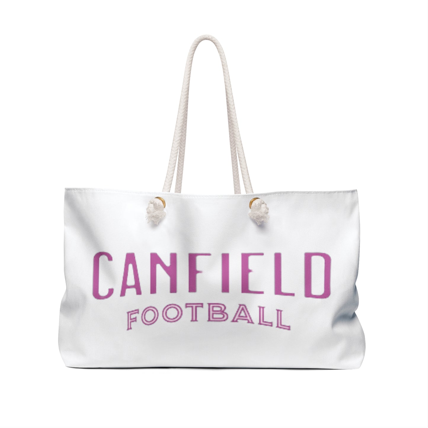 Canfield Football Weekender Bag, Pink Cardinal w/Breast Cancer Awareness