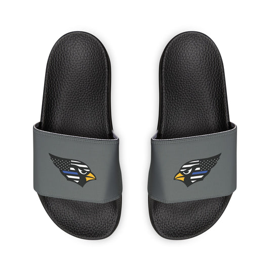 Men's Slide Sandals, Back the Blue Cardinal