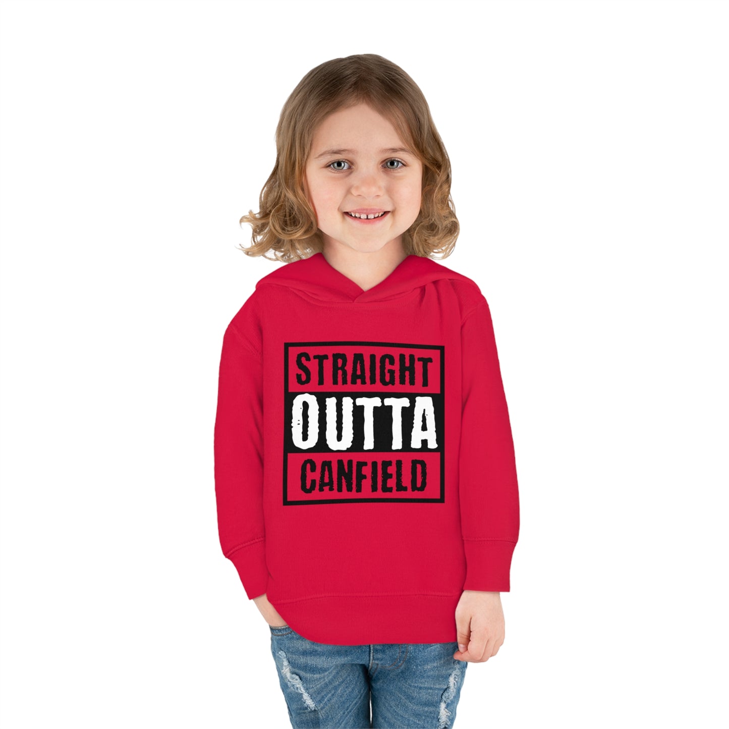 "Straight Outta Canfield, Toddler Pullover Fleece Hoodie