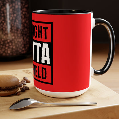 "Straight Outta Canfield" Multi-tone Coffee Mug, 15 oz