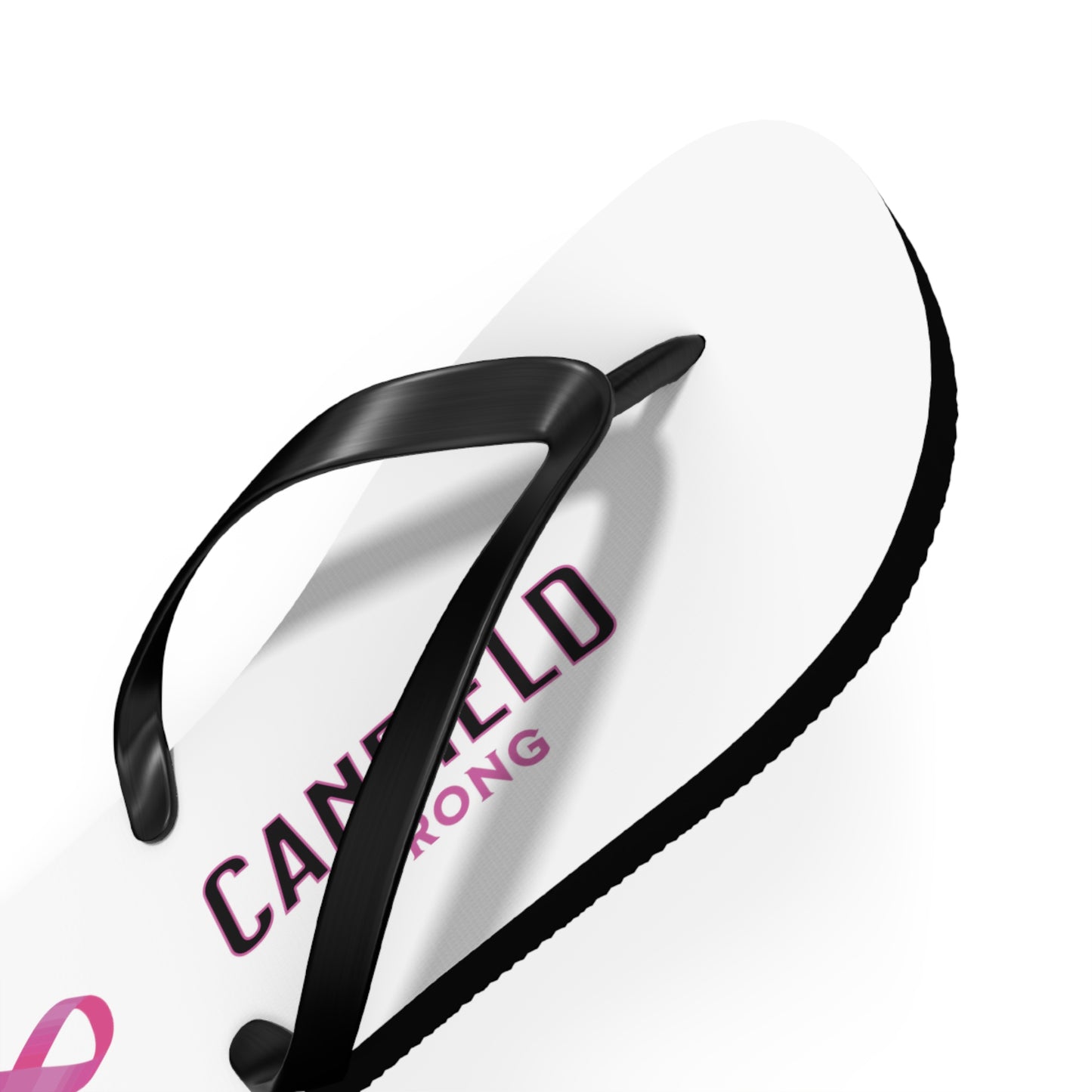 "Canfield Strong" Breast Cancer Awareness Flip Flops