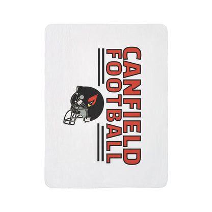 Canfield Football Sherpa Blanket - Perfect for Game Day and Chilly Nights