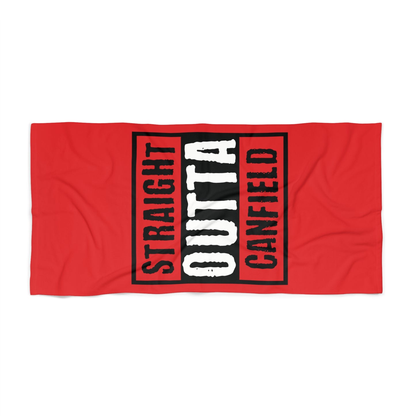 "Straight Outta Canfield" Beach Towel