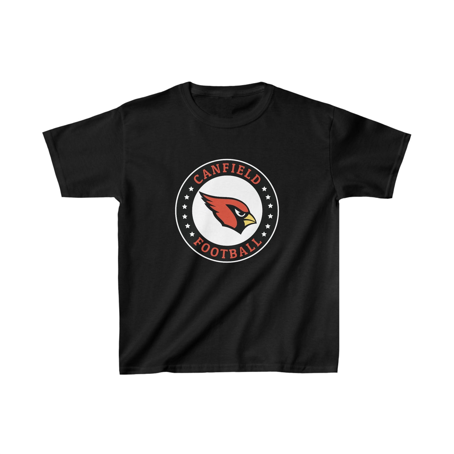 Canfield Football Badge, Kids Heavy Cotton Tee