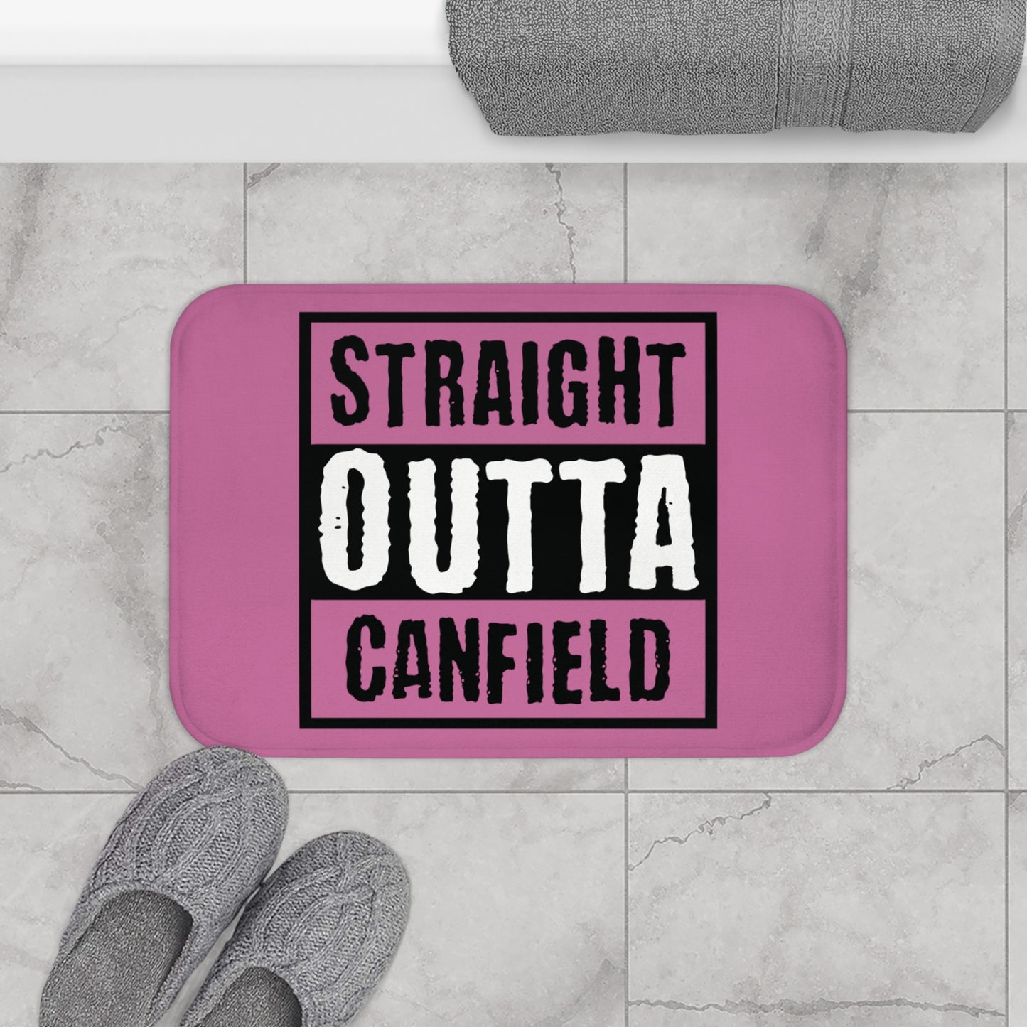 "Straight Outta Canfield" Bath Mat