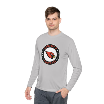 Canfield Football Badge, Moisture-Wicking Long Sleeve Tee