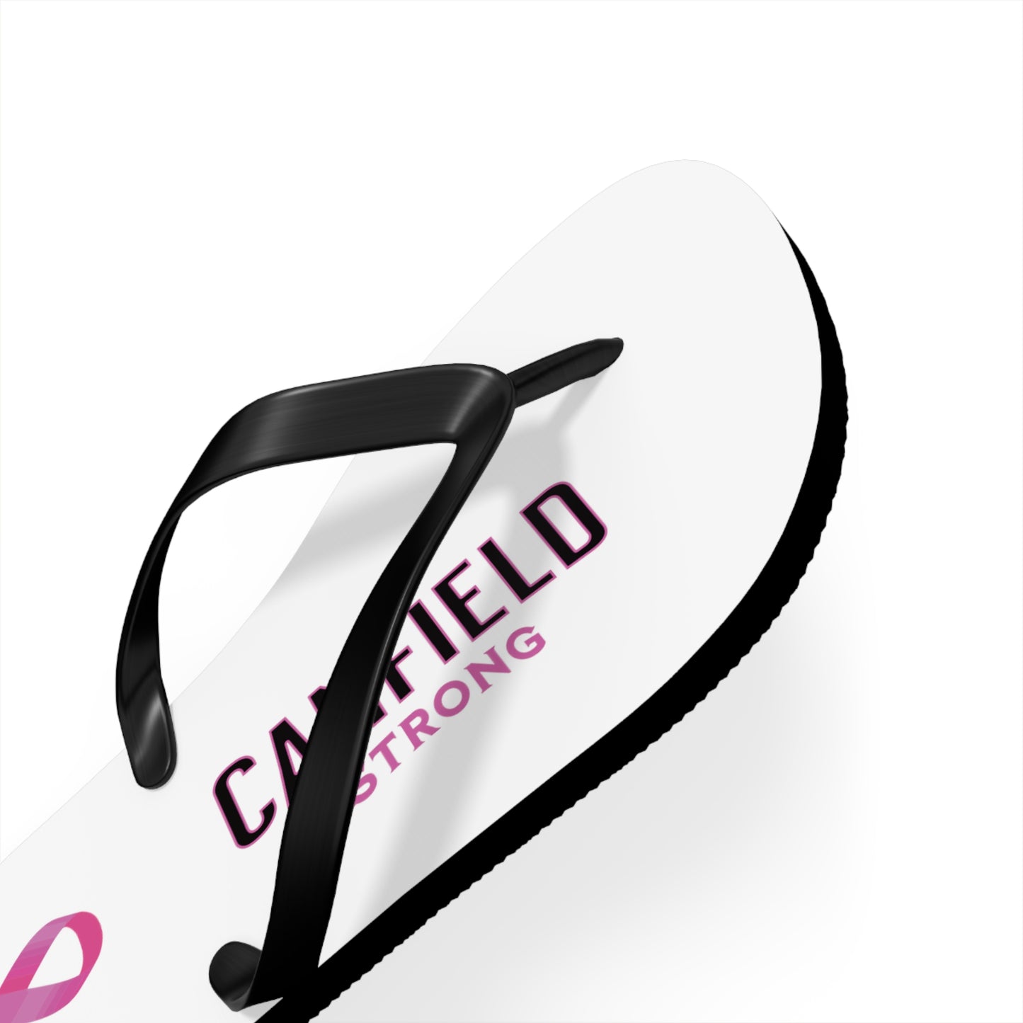 "Canfield Strong" Breast Cancer Awareness Flip Flops