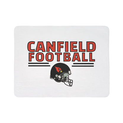 Canfield Football Sherpa Blanket - Perfect for Game Day and Chilly Nights