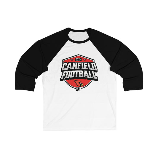 2024 Canfield Football, 3/4 Sleeve Baseball Tee