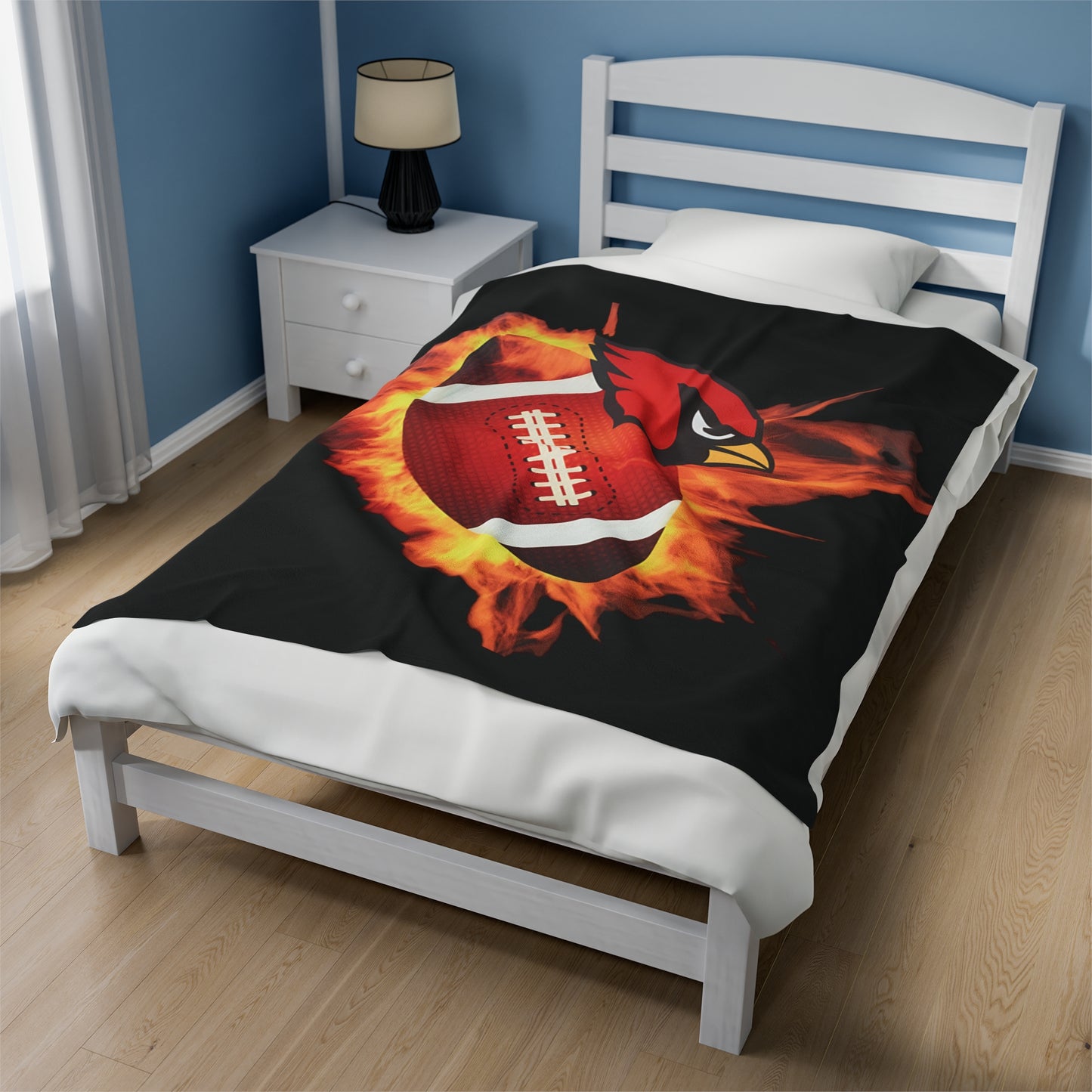 Canfield Football Velveteen Plush Blanket - Perfect for Football Fans, Cozy Home Decor