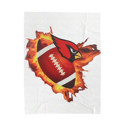 Canfield Football Velveteen Plush Blanket - Perfect for Football Fans, Cozy Home Decor