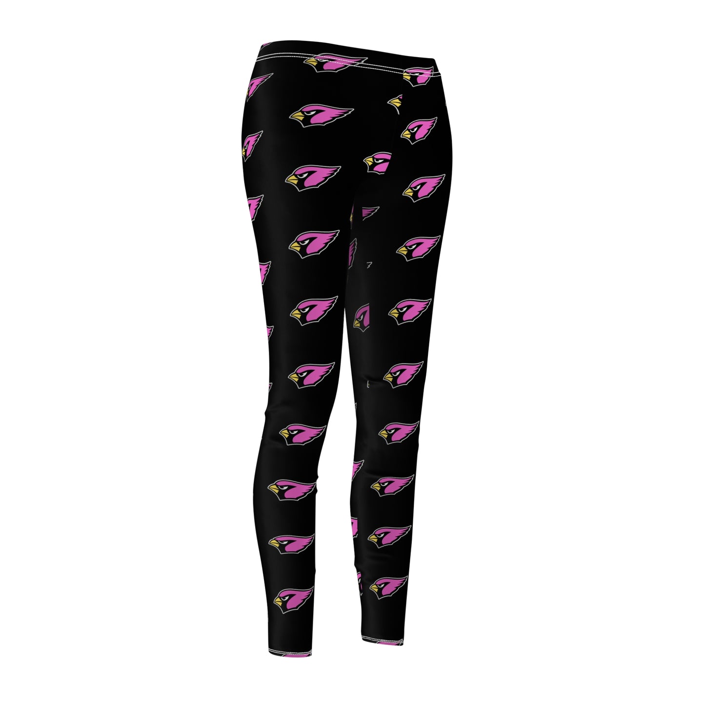 Women's Casual Leggings, Pink Cardinal