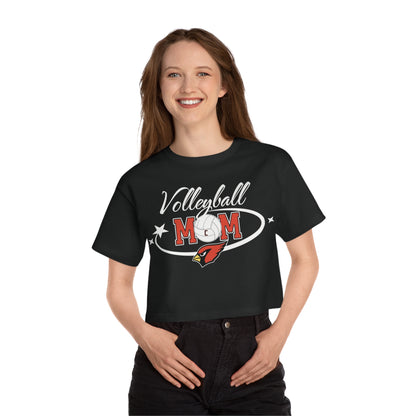 Volleyball Mom, Women's Cropped T-Shirt